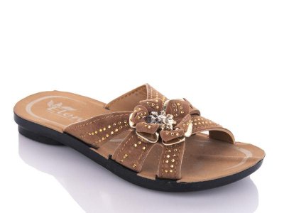 Шлепанцы детские DeMur (25-29) Belena1 brown (лето)