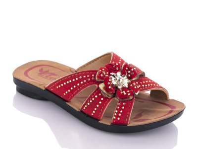 Шлепанцы детские DeMur (25-29) Belena1 red (лето)