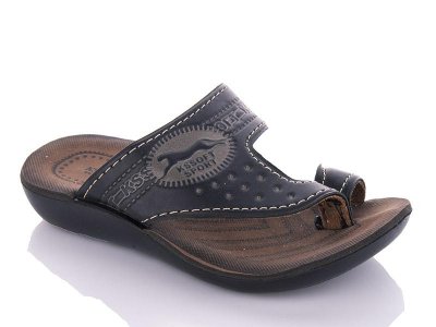 Шлепанцы детские DeMur (24-29) Bksoft black (лето)