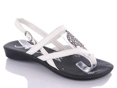 Босоножки женские DeMur (37-41) Collar white (лето)