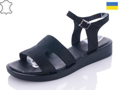 Босоножки женские Sali (36-40) 613-085 black-gun (лето)