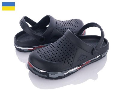 Кроксы мужские Golden Lion (41-46) Dago 521 черный (лето)