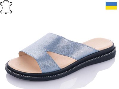 Шлепки женские Sali (36-40) 142 d.grey (лето)