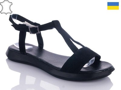 Босоножки женские Sali (36-40) 701 black zamsh (лето)