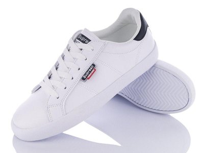 Кеды женские Violeta (36-40) Q109-715 white-black (деми)