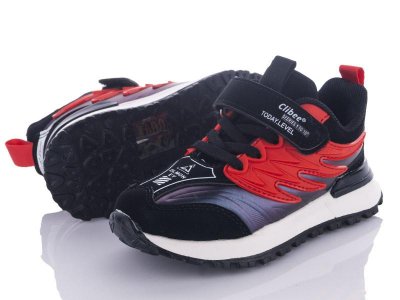 Кроссовки для мальчиков Clibee-Apawwa (26-31) L212 black-red (деми)