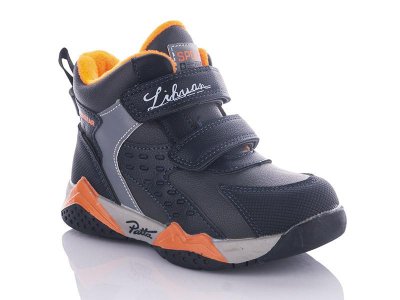 Ботинки для мальчиков Башили (28-33) 4704-EB1960-5 black-orange (деми)