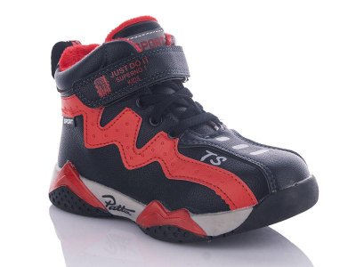 Ботинки для мальчиков Башили (28-33) 4707-EB1961-10 black-red (деми)