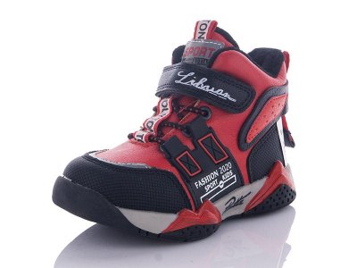 Ботинки для мальчиков Башили (23-28) 4737-EC1962-10 black-red (деми)
