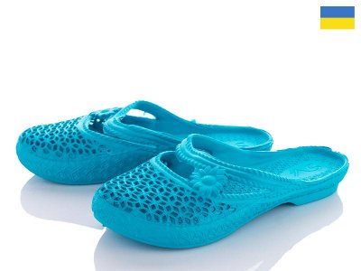 Шлепки женские Vladimir (36-41) DS ПЖ08 бирюзовый (лето)