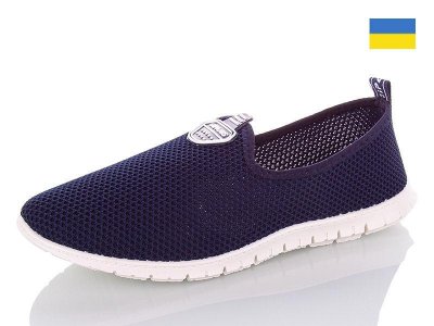Кроссовки женские DeMur (36-40) 536 синий (лето)