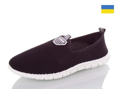 Кроссовки женские DeMur (36-40) 536 черный (лето)