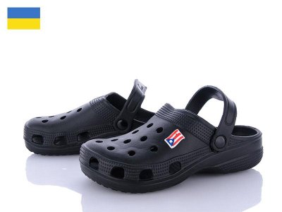 Кроксы детские Sanlin2 (30-35) SV017 черный (лето)