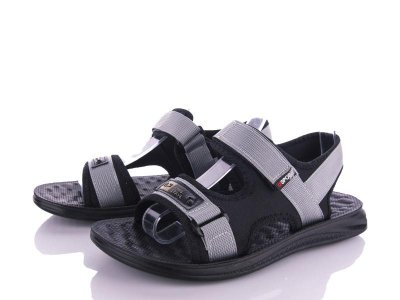 Босоножки мужские Baolikang (40-45) 68 grey (лето)