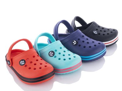 Кроксы детские KH Shoes (24-29) 21 mix (лето)