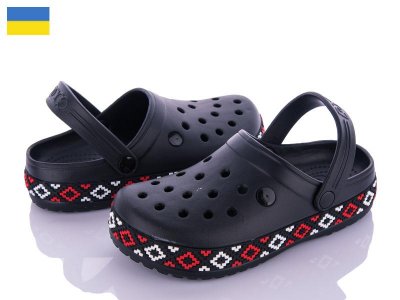 Кроксы женские Dago (36-41) Dago 422 черный (лето)