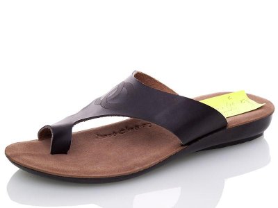 Шлепки подростковые Lenase (36-40) LS2710 черн (лето)