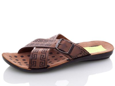 Шлепки подростковые Lenase (36-39) LS7180 корич (лето)