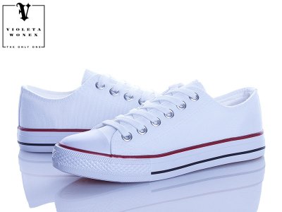 Кеды подростковые Violeta (36-41) 888-01 off.white (деми)