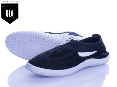 Слипоны мужские Violeta (40-45) 16-100 black (деми)