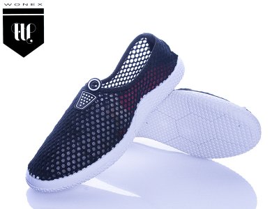 Слипоны мужские Violeta (40-45) 16-19 black (лето)