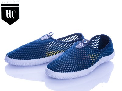 Слипоны мужские Violeta (40-45) 16-19 d.blue (лето)