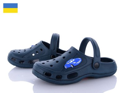 Кроксы детские Sanlin2 (24-35) GO1490 т.синий (лето)