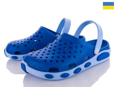 Кроксы женские Vladimir (37-41) Kredo 2091 синий-голубой (лето)