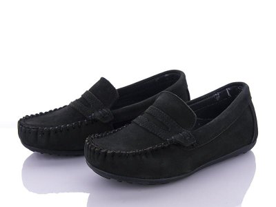 Мокасины детские Калория (26-30) MB2630 black (деми)