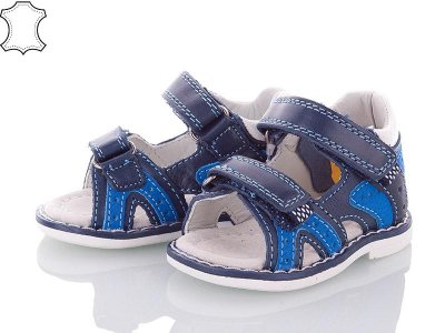 Босоножки детские для мальчиков Apawwa (17-23) TF267 d.blue-white (лето)