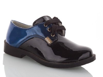 Туфли для девочек Clibee-Apawwa (25-30) TB09 black-blue (деми)