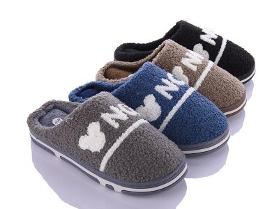 Тапочки подростковые Plaazzo (36-41) W764 mix (зима)