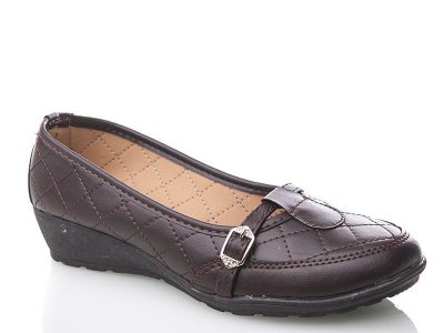 Мокасины женские Malibu (36-40) Бабушка корич пряшка (деми)