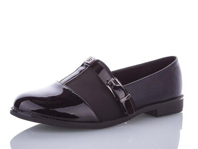 Туфли женские Maiguan (36-41) 65 black (деми)