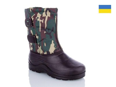 Сапоги мужские зима Slipers (42-45) М14 со вставкой камуфляж (42-45) (зима)