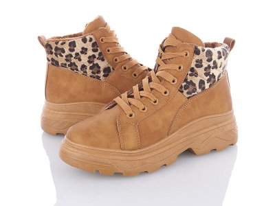 Ботинки женские Zoom (36-41) LV90-8 camel (деми)