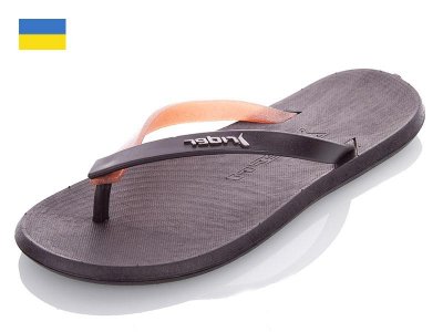 Шлепки женские Spandi (36-40) R1 black-brown (лето)