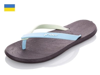 Шлепки женские Spandi (36-40) R1 l.blue-l.green (лето)