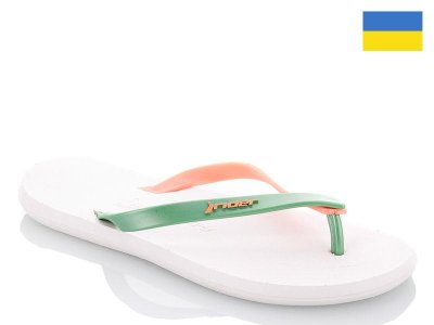 Шлепки женские Spandi (36-40) R4 green-orange (лето)