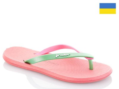 Шлепки женские Spandi (36-40) R4 green-pink (лето)