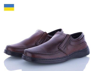 Туфли мужские Львов База (40-45) Ankor Т1 коричневый (деми)