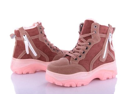 Ботинки женские зима Zahar (36-41) B17 pink (зима)