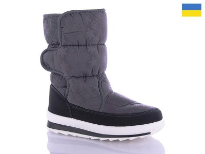 Дутики женские Lenase (37-41) 112-6 серый (зима)