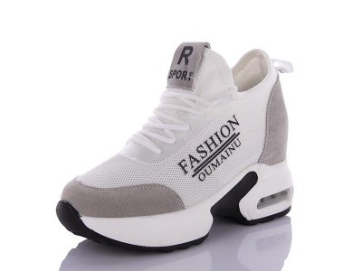 Сникерсы женские Башили (36-41) F18 white (деми)