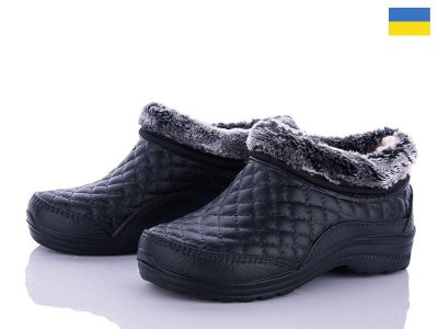 Галоши женские Vladimir (37-42) Крок голош Б03 черный (зима)