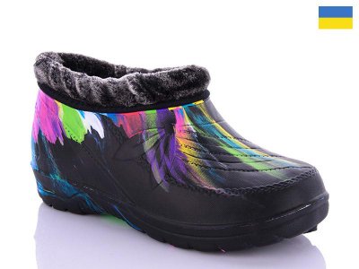 Галоши женские Sanlin2 (36-41) A13 мех черн-попугай (зима)