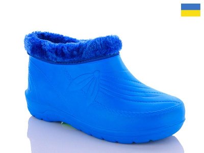 Галоши женские Sanlin2 (37-42) A13 мех синий (зима)