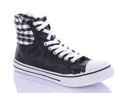 Кеды женские Lancast (36-41) JS1312 black-grey (деми)