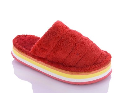 Тапочки женские Jumay (37-40) Жен закрытые красный (зима)