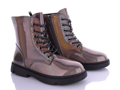 Ботинки для девочек Clibee (32-37) NQ233 grey (деми)